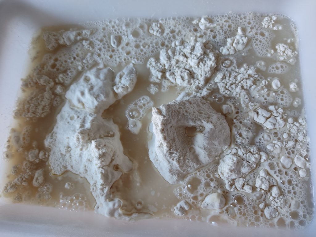 Pizzateig - Teig mischen