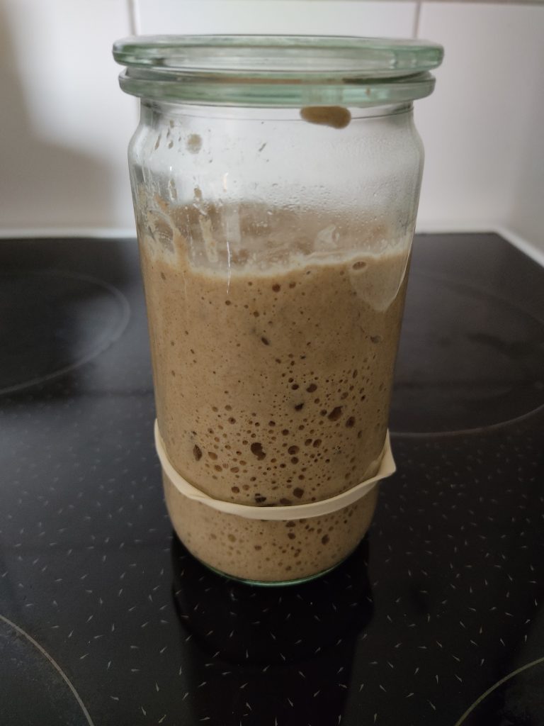 Foto eines reifen Sauerteiges