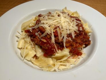fertige Pasta Bolognese