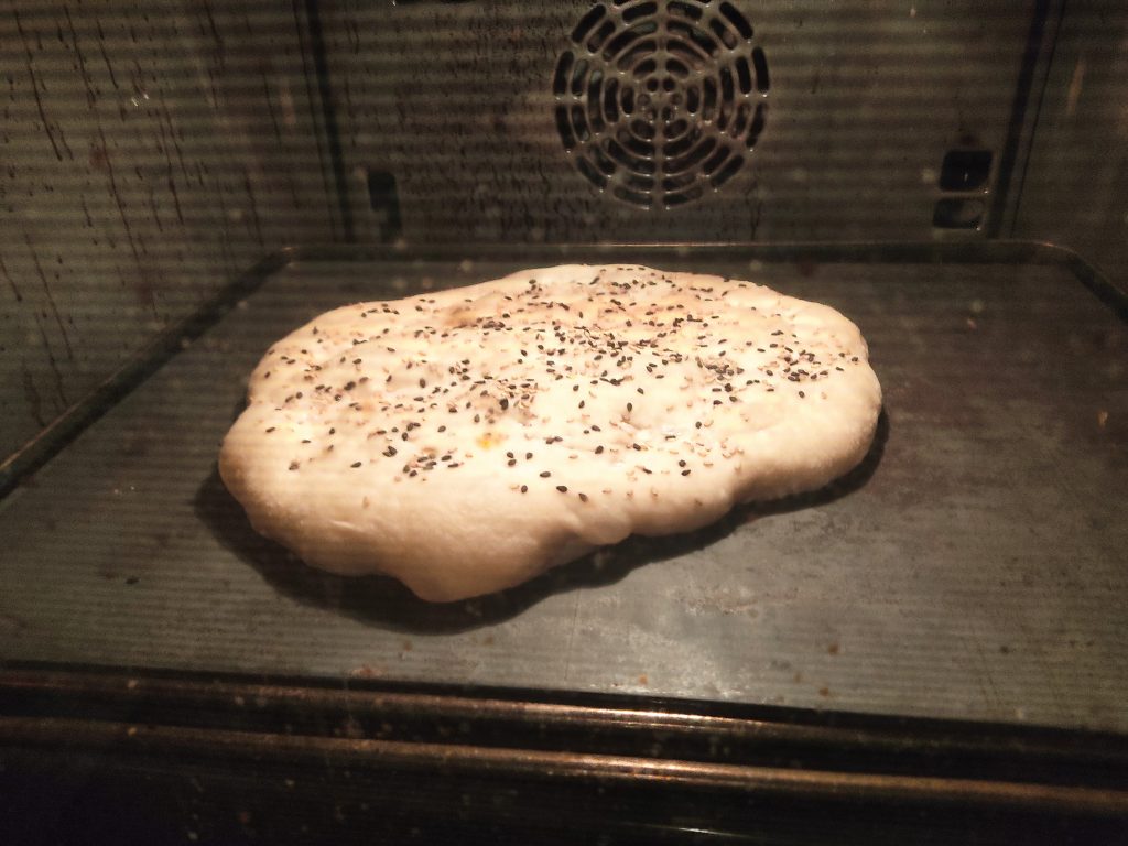 Fladenbrot im Backofen
