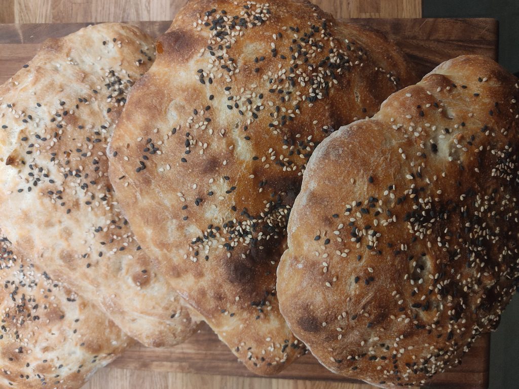 Fladenbrot ausgebacken